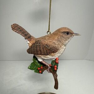 The Songbird Christmas Wren ornament By Danbury Mint With Tag